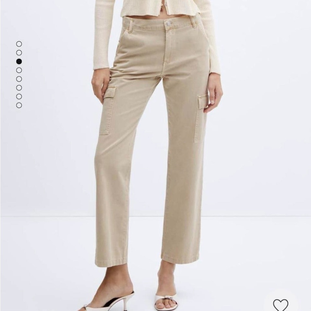 Beige Cargo Pants